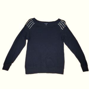 Express Black Studded Sweater